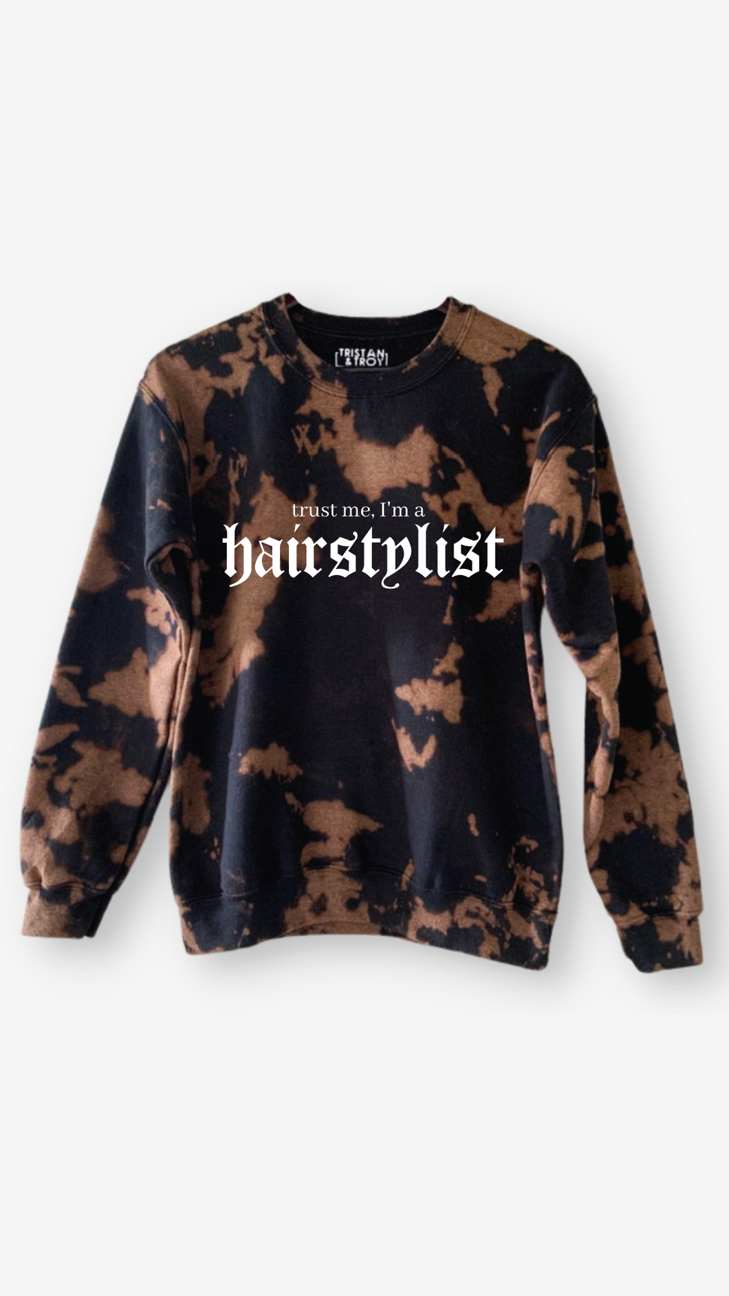 Trust Me Bleached Crewneck Sweatshirt